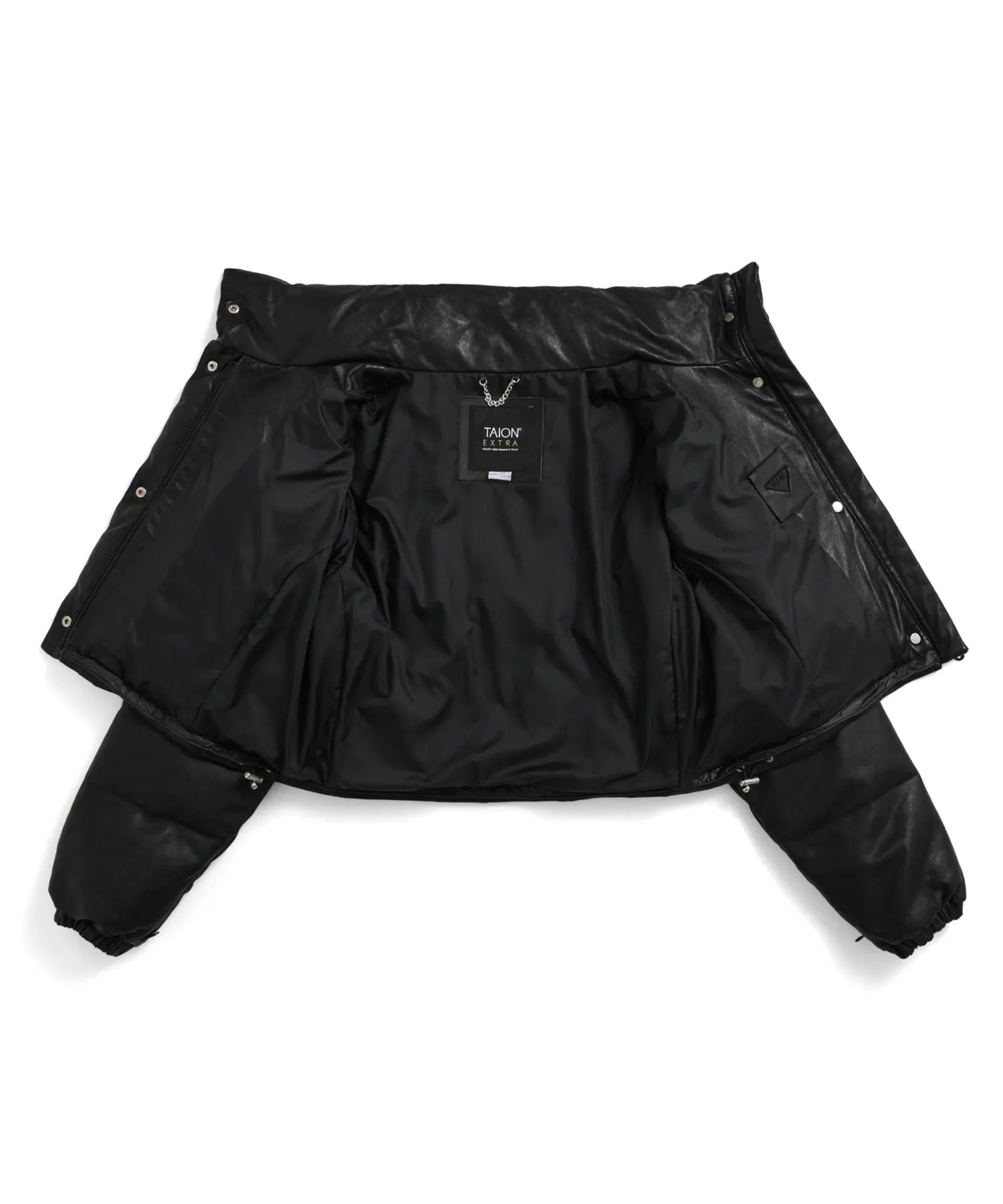 【POP UP限定商品】【WOMEN】フード取り外し式〈ショート丈〉ボリューム レザー ダウンジャケットセット＜TYPEⅡ＞（EX-W02VZA-CLT-SET-T2）