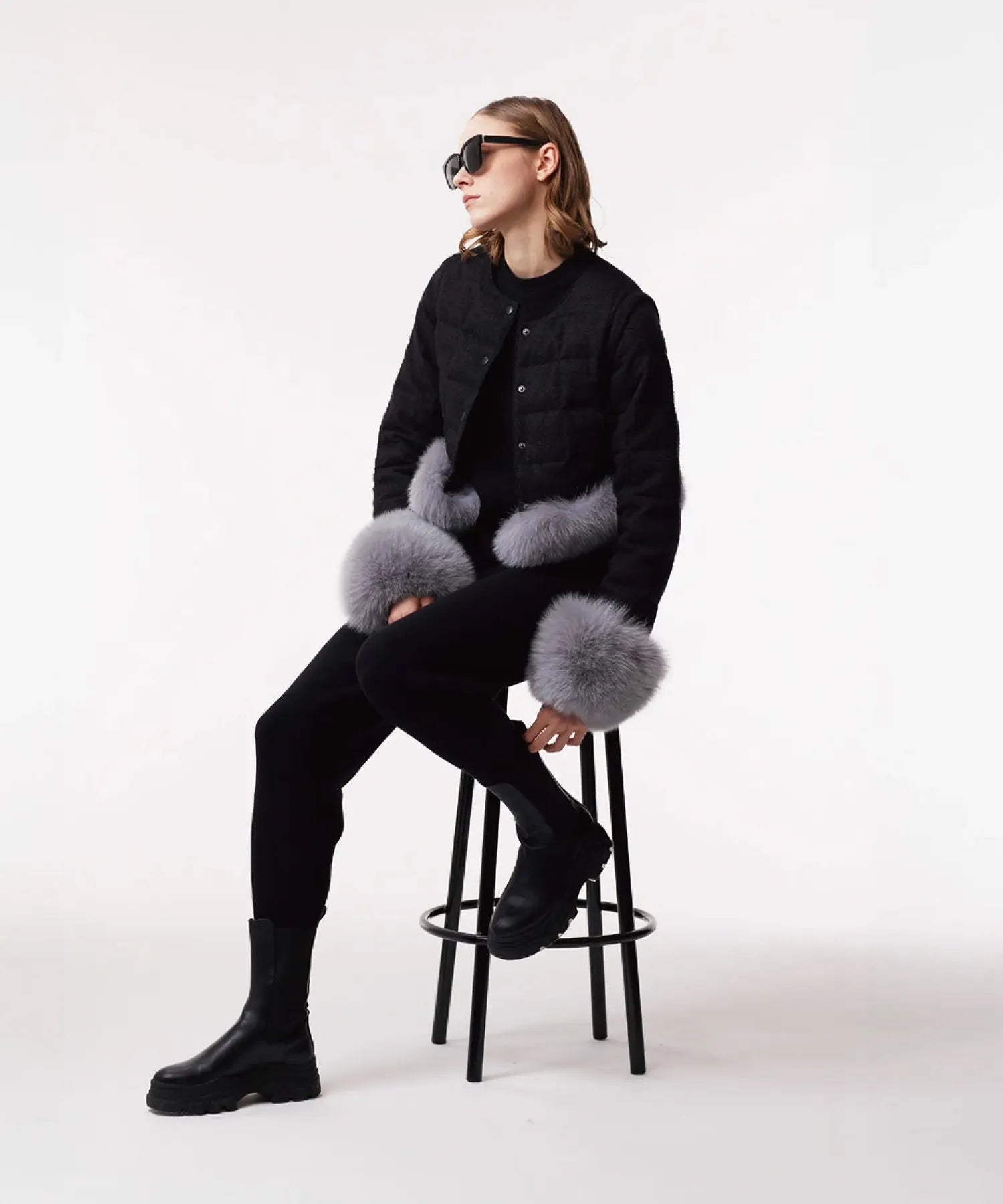 【POP UP限定商品】【WOMEN】クルーネックニット (EX-KN04)