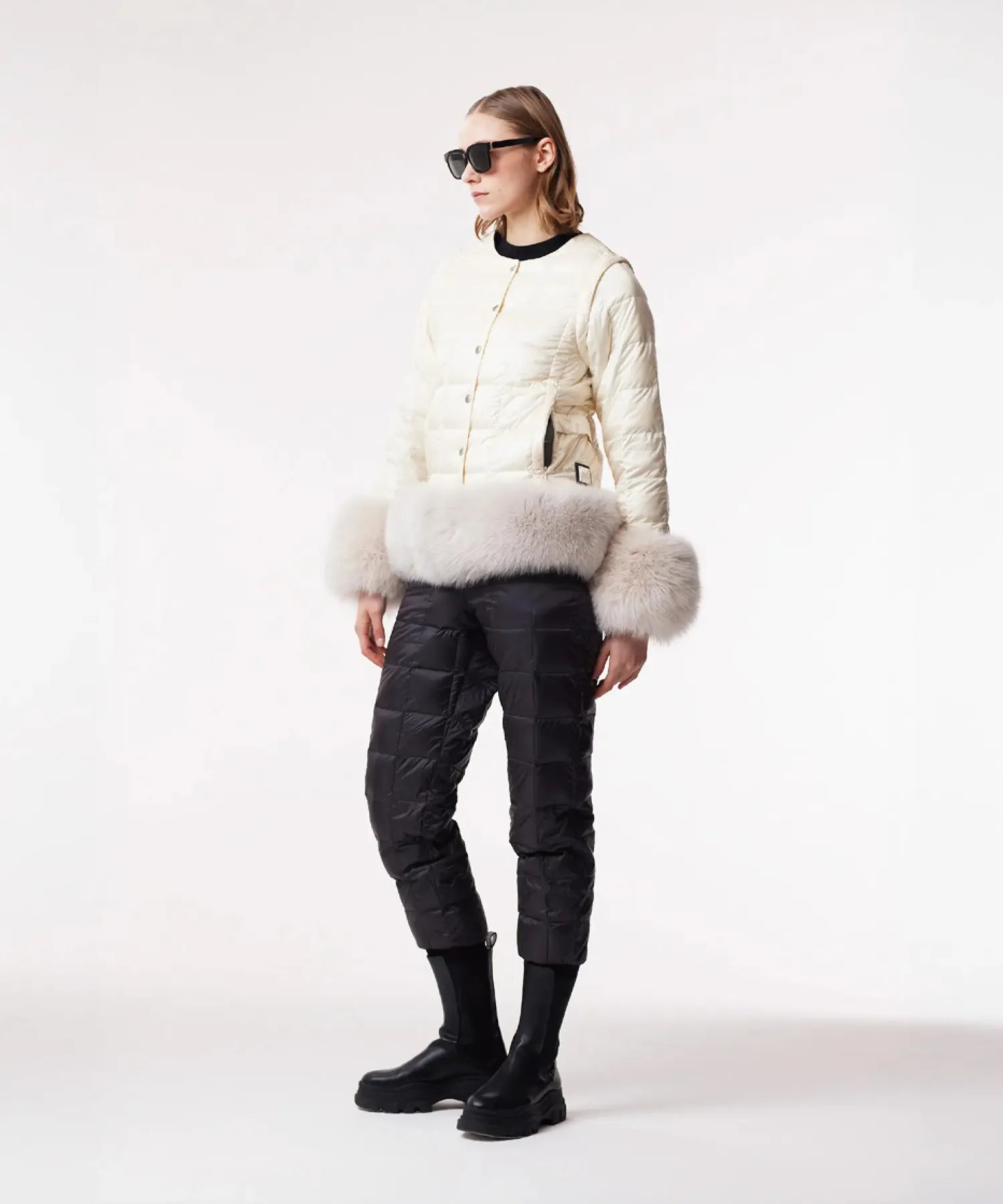 【POP UP限定商品】【WOMEN】クルーネック インナーダウンセット（ツイード）＜TYPEⅡ＞（EX-W04A-TWD-SET-T2）