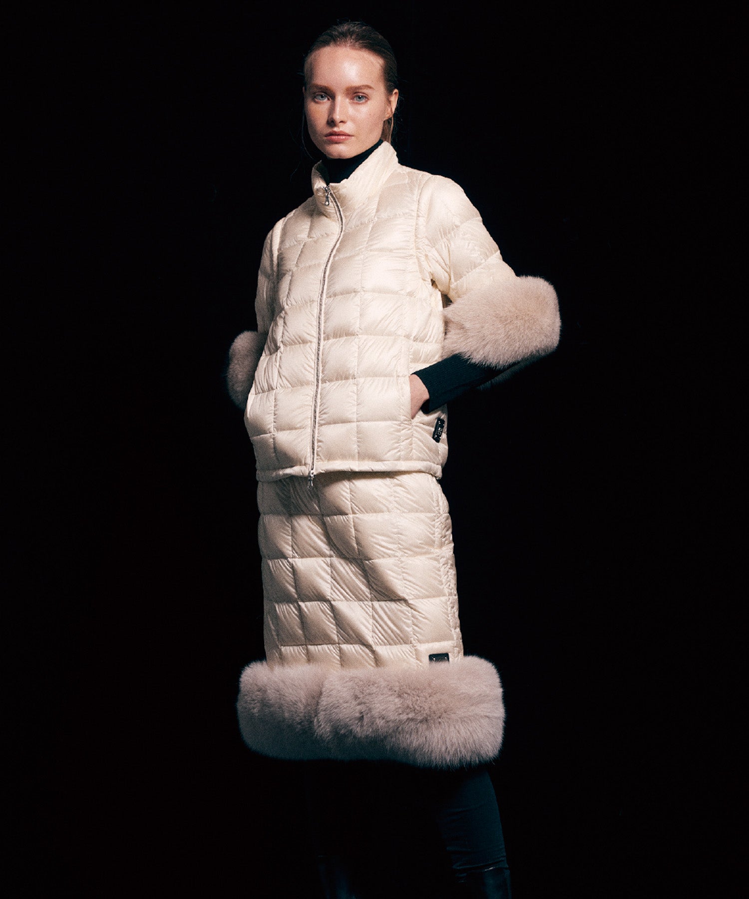 POP UP限定商品】プレミアムフォックスファー 半袖パーツ（EX-HSFUR01