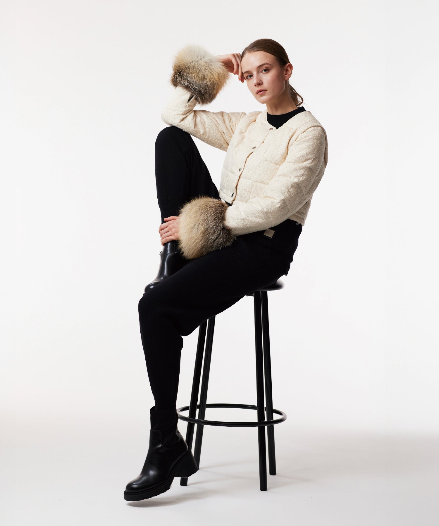 【POP UP限定商品】プレミアムフォックス ファー 長袖パーツ（EX-LSFUR01-PRE）