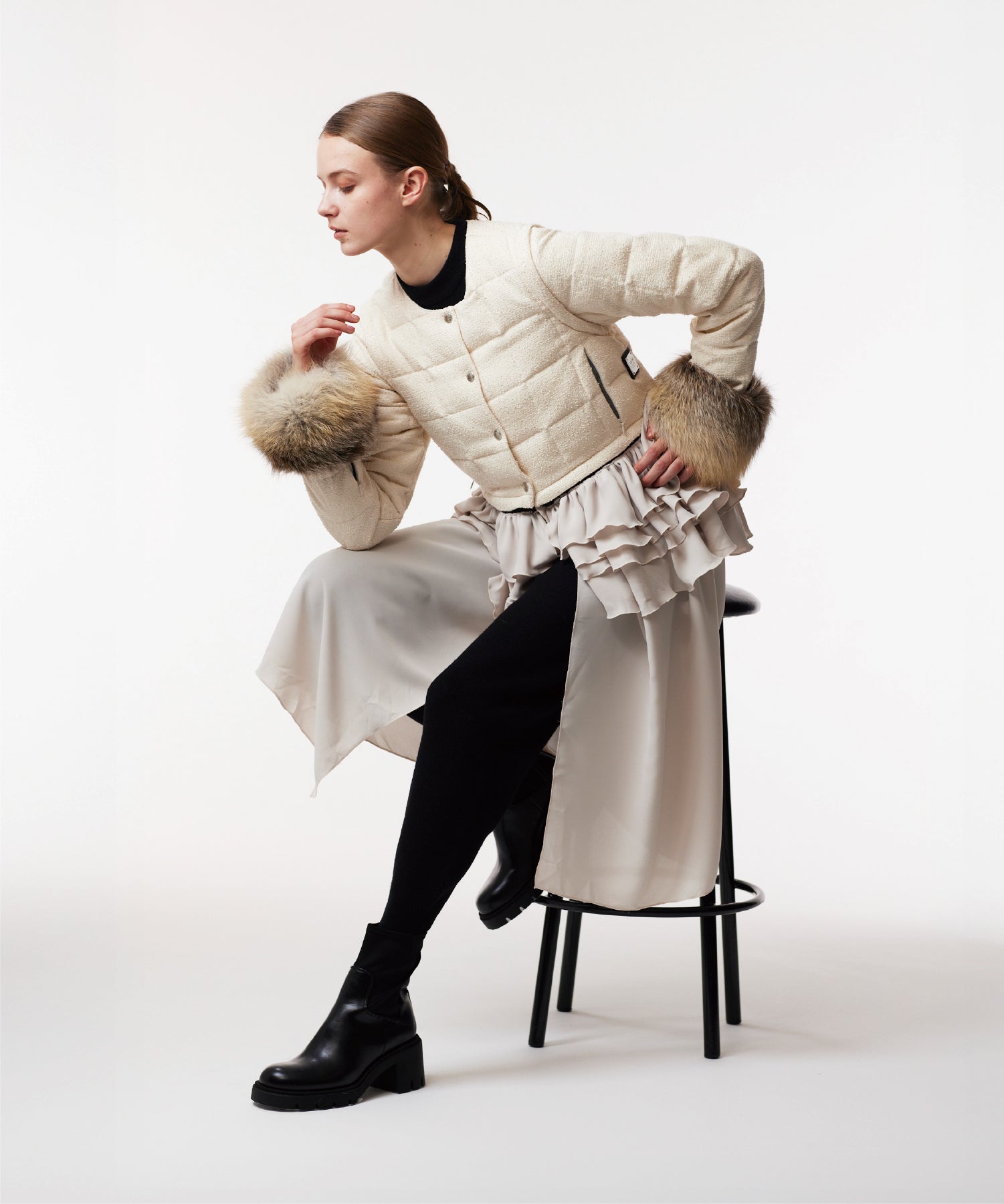 【POP UP限定商品】プレミアムフォックス ファー 長袖パーツ（EX-LSFUR01-PRE）