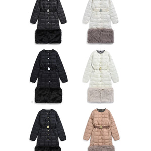 【POP UP限定商品】【WOMEN】 ”クルーネック セミロング” インナーダウンセット（DNX TEXTILE）(EX-W041A-DNX-SET)