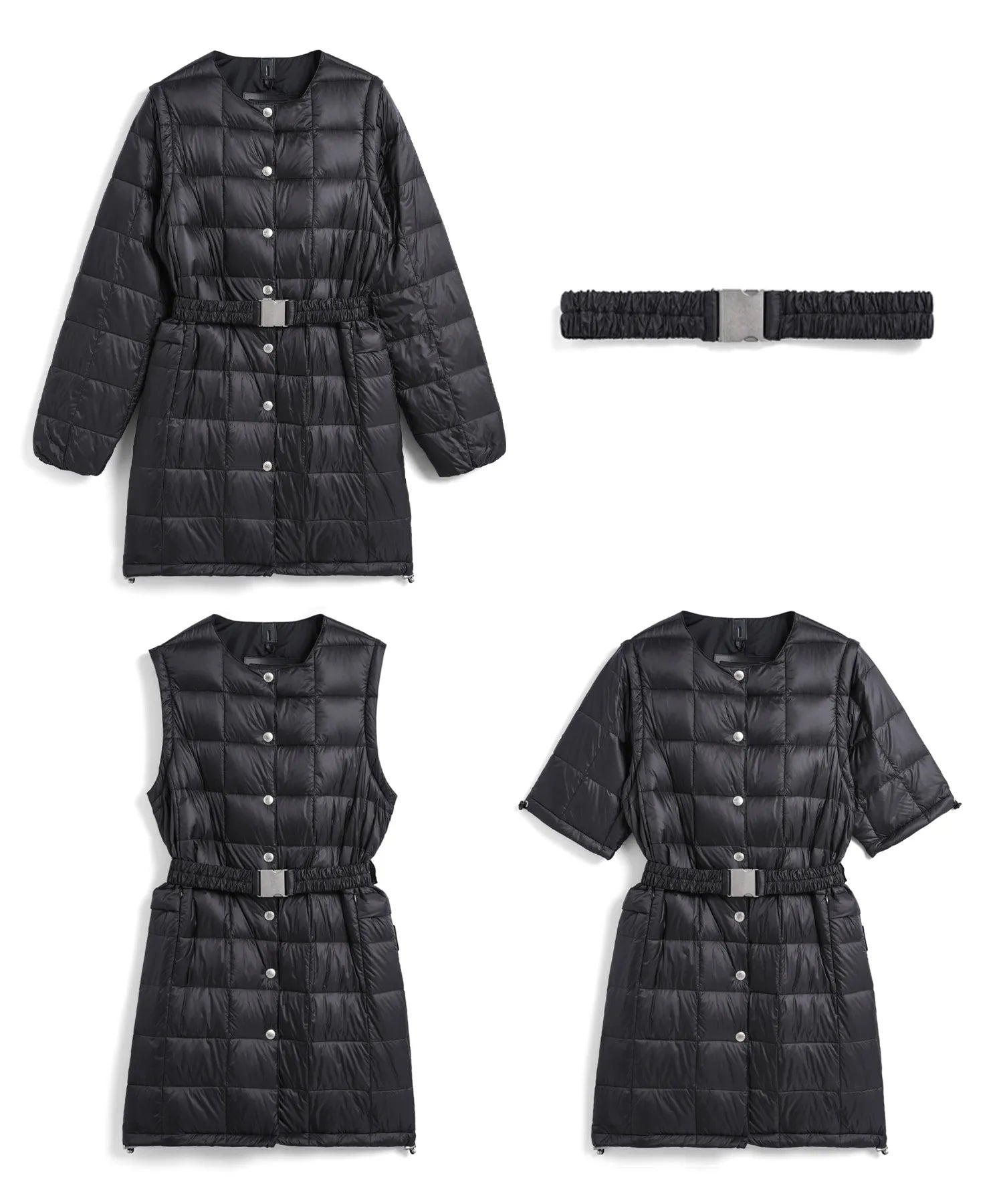 【POP UP限定商品】【WOMEN】”クルーネックセミロング” インナーダウンセット (EX-W041A-SET)