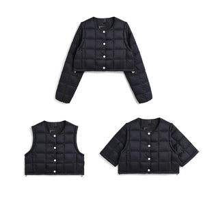 POP UP限定商品】【WOMEN】”クルーネックボレロ”インナーダウンセット POP UP限定商品】【WOMEN】”クルーネックボレロ”インナーダウンセット