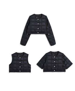 POP UP限定商品】【WOMEN】”クルーネックボレロ”インナーダウンセット POP UP限定商品】【WOMEN】”クルーネックボレロ”インナーダウンセット