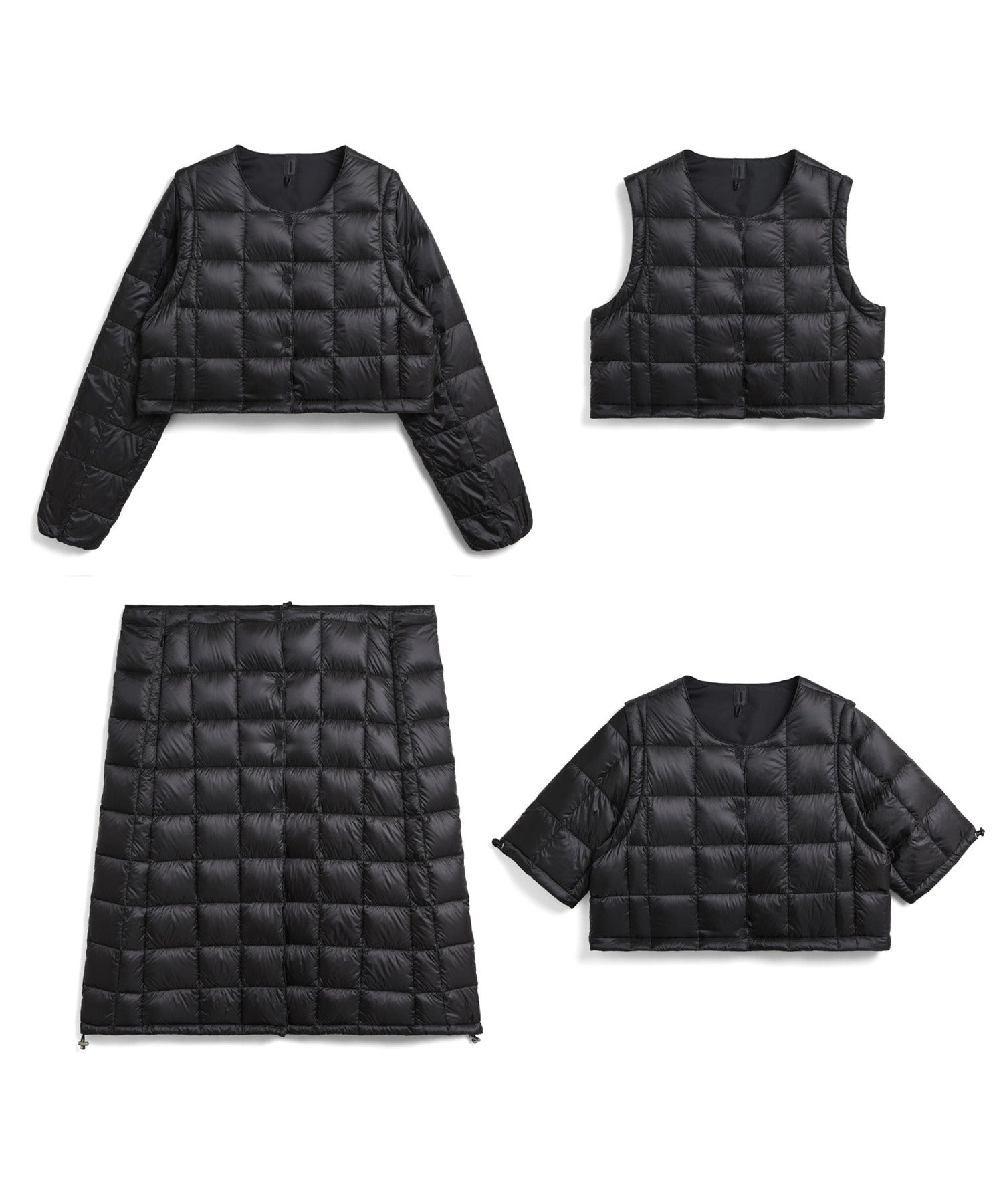 裾ファー…黒MsizeTAION EXTRA 限定裾ファー\u0026ボレロ+スカートセット 黒Bボタン M