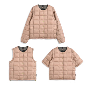【POP UP限定商品】【WOMEN】”クルーネック” インナーダウンセット（DNX TEXTILE）(EX-W04A-DNX-SET)