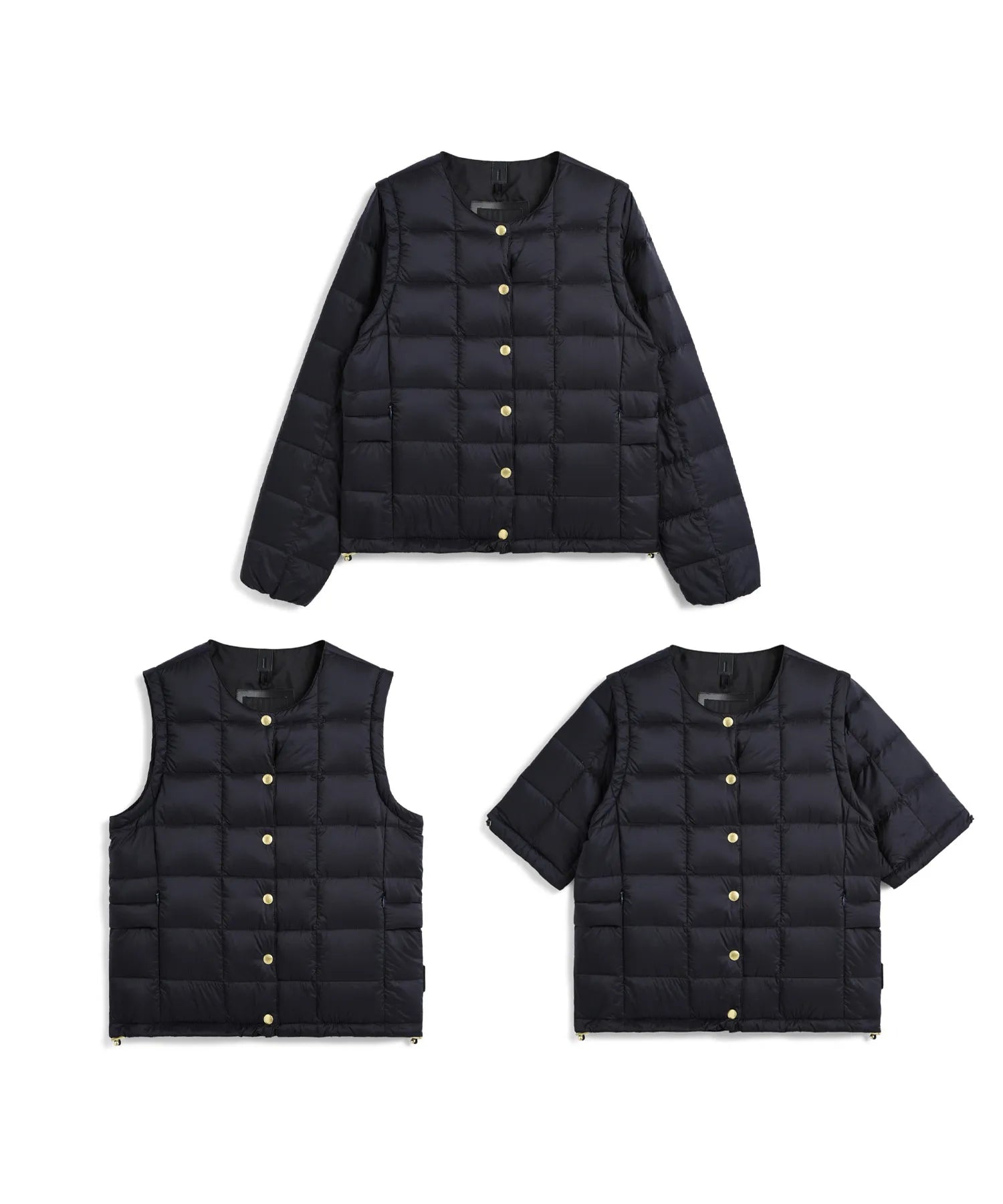 【POP UP限定商品】【WOMEN】”クルーネック” インナーダウンセット（DNX TEXTILE）(EX-W04A-DNX-SET)