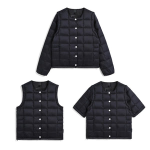 【POP UP限定商品】【WOMEN】”クルーネック” インナーダウンセット（DNX TEXTILE）(EX-W04A-DNX-SET)